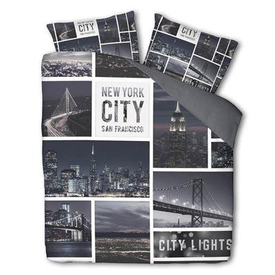 Dekbedovertrek City Lights Landschap 240x200 Cm Fresh And Co - Dekbed-Discounter.nl