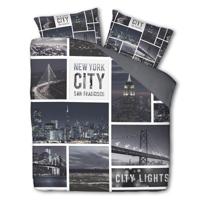 Dekbedovertrek City Lights Landschap 240x200 Cm Fresh And Co - Dekbed-Discounter.nl