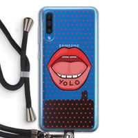 Yolo Denise: Samsung Galaxy A50 Transparant Hoesje met koord