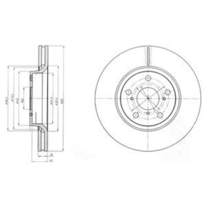 Delphi Diesel Remschijf BG4236