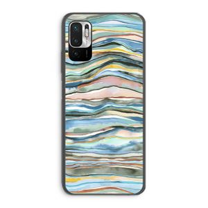 Watercolor Agate: Xiaomi Redmi Note 10 5G Transparant Hoesje