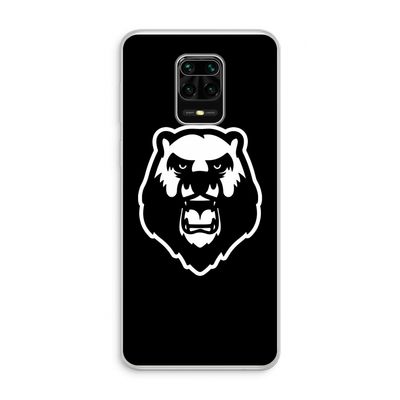 Angry Bear (black): Xiaomi Redmi Note 10 Lite Transparant Hoesje