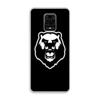 Angry Bear (black): Xiaomi Redmi Note 10 Lite Transparant Hoesje