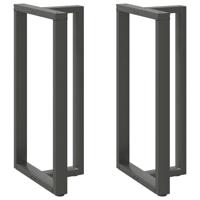 Bartafelpoten 2 st T-vormig 60x35x(110-111) cm staal antraciet