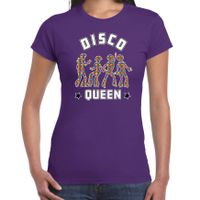 Disco verkleed t-shirt dames - jaren 80 feest outfit - disco queen - thumbnail