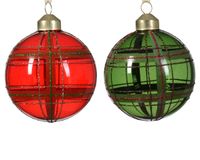 Kerstbal glas d8 cm a2 LXXXI kerst - Decoris