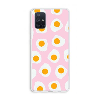 Dancing eggs: Galaxy A71 Transparant Hoesje