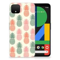 Google Pixel 4 XL | Siliconen Case | Ananas