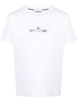 Stone Island t-shirt en coton à logo imprimé - Blanc - thumbnail