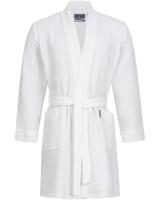 Morgenstern Morgenstern badjas Sascha Kimono wafelstof kort 100cm Wit XL
