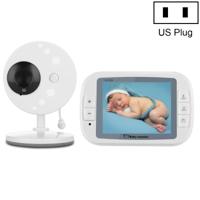 3 5-inch groter scherm Display draadloze digitale Monitoring Camera Baby carrière Monitor draadloos Baby Monitor Amerikaanse Plug SP851(Black White)