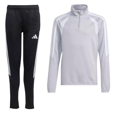 adidas Tiro 26 League Trainingspak 1/4-Zip Kids Grijs Zwart