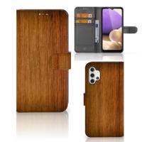 Samsung Galaxy A32 4G | Book Style Case | Donker Hout