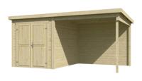 Blokhut met overkapping Finn 450x250 - Outdoor life