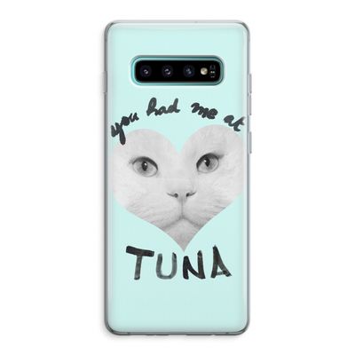 You had me at tuna: Samsung Galaxy S10 Plus Transparant Hoesje