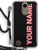 Namecase: LG K10 (2017) Transparant Hoesje met koord