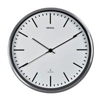 Wandklok maul fly rc 305x45mm alu wt batterij