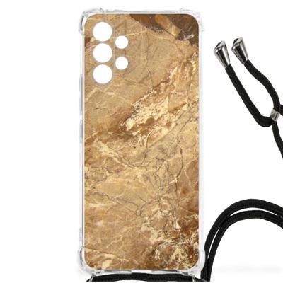 Samsung Galaxy A13 4G Anti-Shock Hoesje Marmer Creme