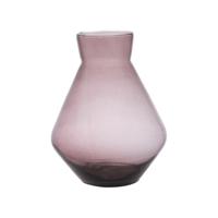 Bloemenvaas Alexandra - transparant mauve - eco glas - D25 x H30 cm