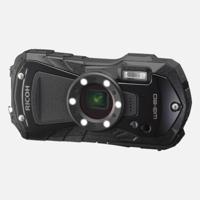 Ricoh Ricoh WG-80 schwarz Digitale camera 16 Mpix Zoom optisch: 5 x Zwart Incl. accu Full-HD video-opname, Geïntegreerde accu, Met ingebouwde flitser,