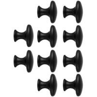 Ruhhy Meubelknoppen - zwart - 20x stuks - mat - 30 mm - knoppen voor lades en kastdeuren