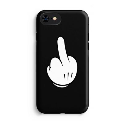 Middle finger black: iPhone SE 2020 Tough Case