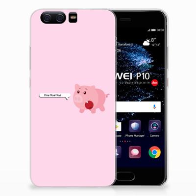 Huawei P10 Telefoonhoesje met Naam Pig Mud Huawei P10 Telefoonhoesje met Naam Pig Mud