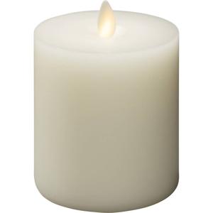 Konstsmide 1620-115 LED-kaars met echte was Crème-wit Warmwit (Ø x h) 81 mm x 101 mm