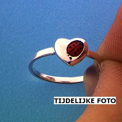 Ring Lieveheersbeestje Hart