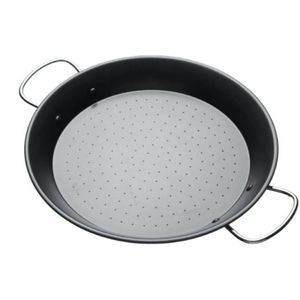 KitchenCraft paellapan 32 cm aluminium zwart