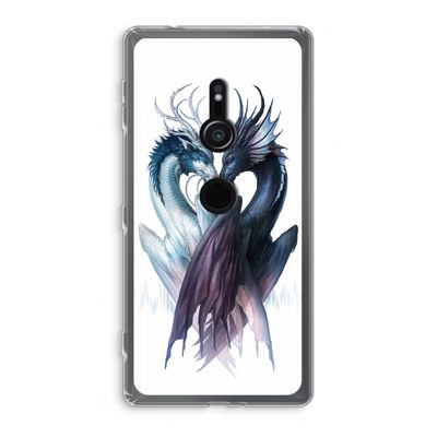 Yin Yang Dragons: Sony Xperia XZ2 Transparant Hoesje