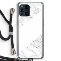 Biggest stripe: Oppo Find X3 Transparant Hoesje met koord