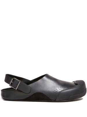 Marni sandales Dada Sabot en cuir à bride arrière - Noir