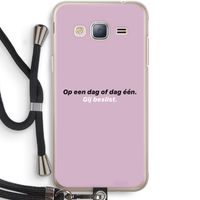 gij beslist: Samsung Galaxy J3 (2016) Transparant Hoesje met koord