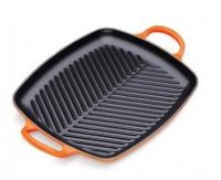 Le Creuset Grillplaat Signature - Oranjerood - 30 x 27 cm