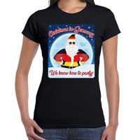 Fout Duitsland kerst shirt Christmas in Germany zwart dames - thumbnail