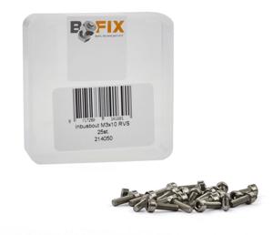 Bofix doos a 25 inbusbouten m3x10 rvs