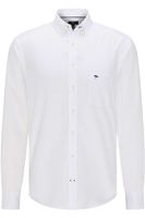 Fynch-Hatton Casual Fit Overhemd wit, Effen