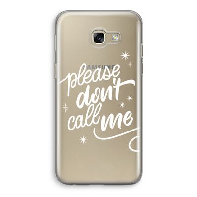 Don't call: Samsung Galaxy A5 (2017) Transparant Hoesje