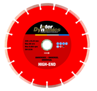 InterDynamics 143180 High-End Diamantdoorslijpschijf 180 x 22,23 x 2,4mm universeel - thumbnail