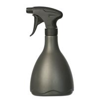 Plantenspuit/plantensproeier - Set van 2x stuks - 700 ml - zwart - kunststof