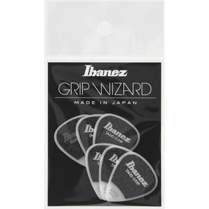 Ibanez PPA14MSGWH Grip Wizard Series Sand Grip plectrumset 6-pack teardrop wit medium