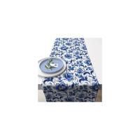 Ambiente Tafelloper 40x150cm delft blauw florals