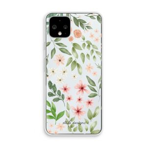 Botanical sweet flower heaven: Pixel 4 Transparant Hoesje