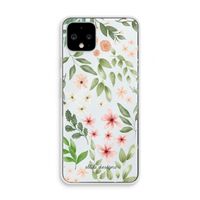 Botanical sweet flower heaven: Pixel 4 Transparant Hoesje