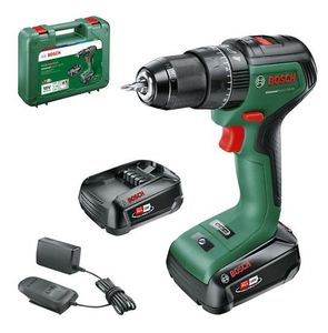 Bosch Groen UniversalImpact 18V-60 | Accuklopboorschroevendraaier | met twee standen | 2 x 2.0 Ah accu + lader - 06039D7102