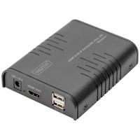 Digitus DS-55530 1 poort HDMI Extender set Zwart Digitus DS-55530 1 poort HDMI Extender set Zwart