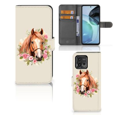 Telefoonhoesje | Met pasjeshouder | voor Motorola Moto G72 Paard