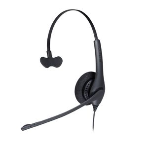 Jabra BIZ 1500 On Ear headset Telefoon Kabel Mono Zwart Ruisonderdrukking (microfoon), Noise Cancelling