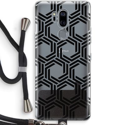 Geometrisch patroon: LG G7 Thinq Transparant Hoesje met koord